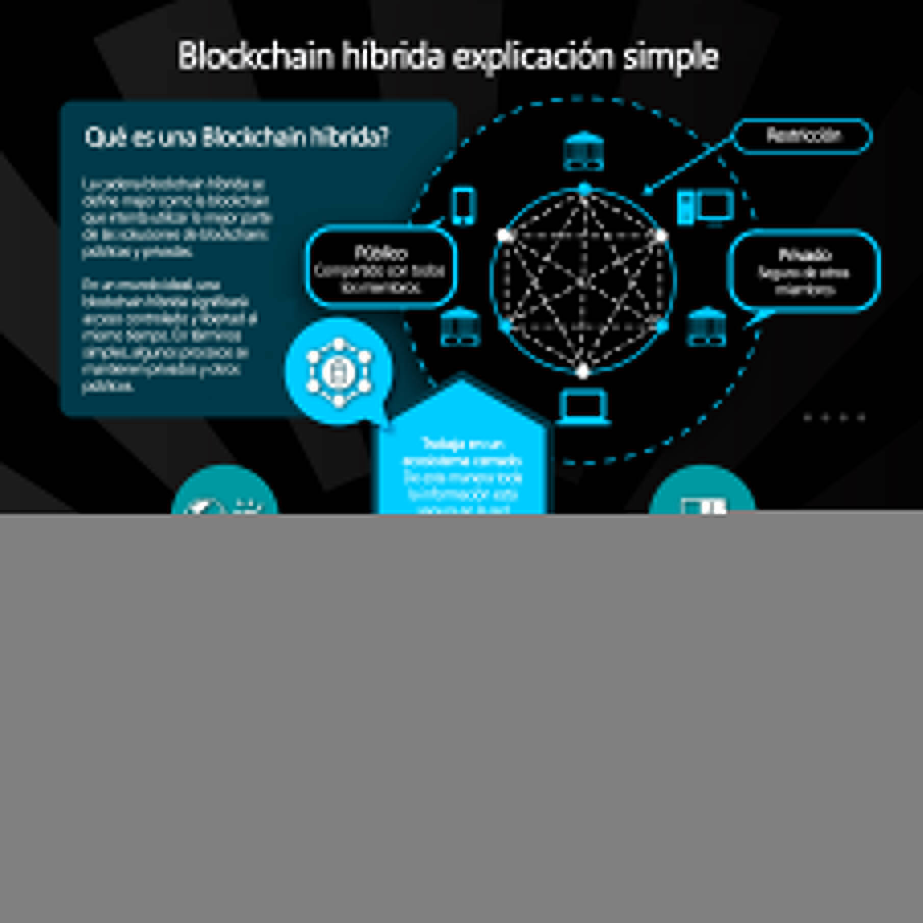blockchain híbrida explicación simple
